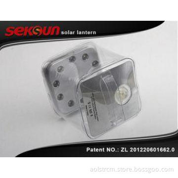 Waterproof PVC Emergency Square Solar Rechargeable Lantern